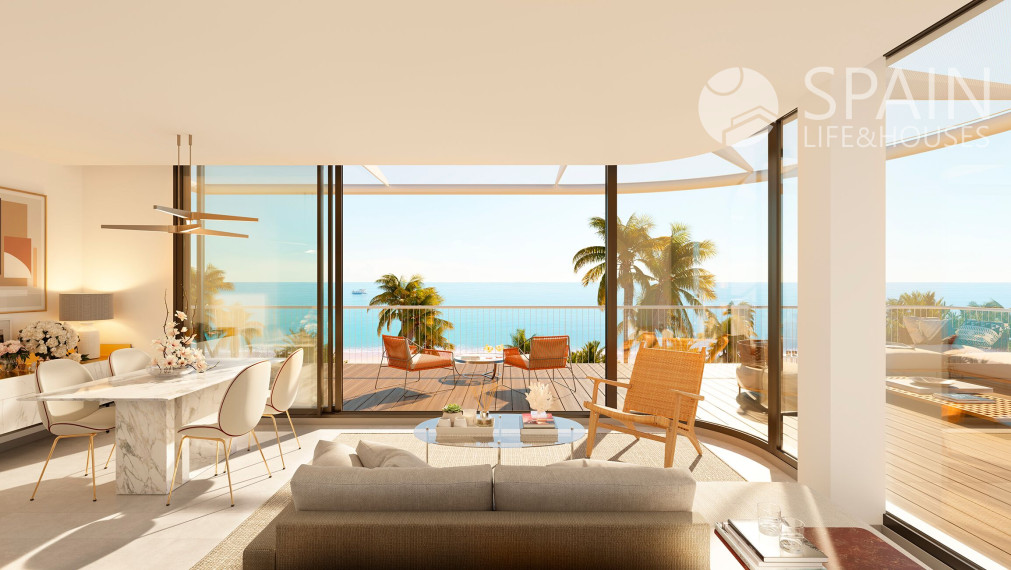 POSLEDNÝ APARTMÁN .Dreamy rezidencia - apartmány priamo na pláži v Denii výhľad na pohorie Montgó, na pláži