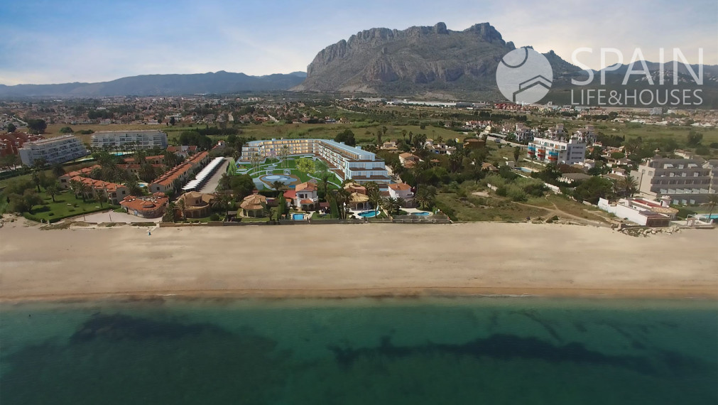 POSLEDNÝ APARTMÁN .Dreamy rezidencia - apartmány priamo na pláži v Denii výhľad na pohorie Montgó, na pláži