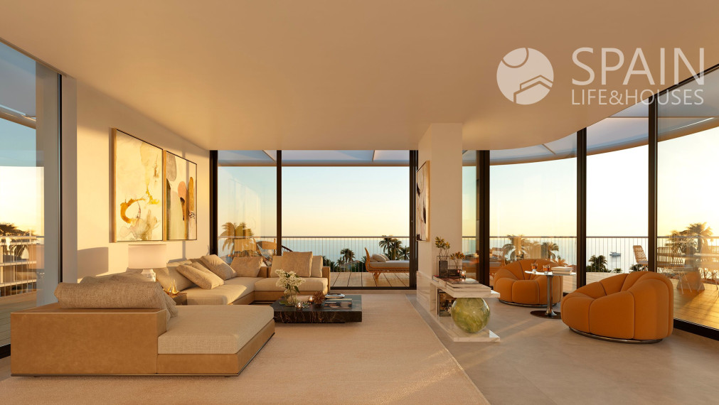 POSLEDNÝ APARTMÁN .Dreamy rezidencia - apartmány priamo na pláži v Denii výhľad na pohorie Montgó, na pláži