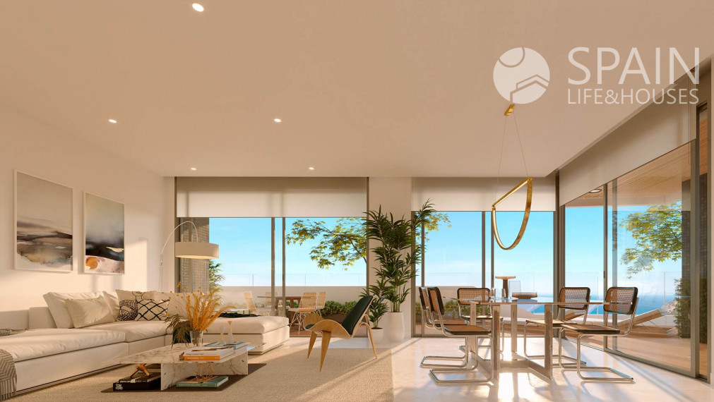 Nové rezidenčné apartmány s fantastickým výhľadom len pár minút od mora v Benidorme, Costa Blanca