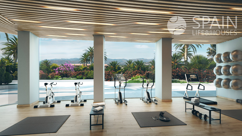 Prémiový 3 a 4 izbový apartmán s výhľadom na more v rezidenčnom komplexe s bazénmi a wellness, 800 m od mora, v blízkosti Valencie