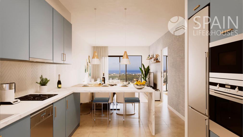 Novostavba v národnom parku s výhľadom na more, Alfaz del Pi, Costa Blanca Sever