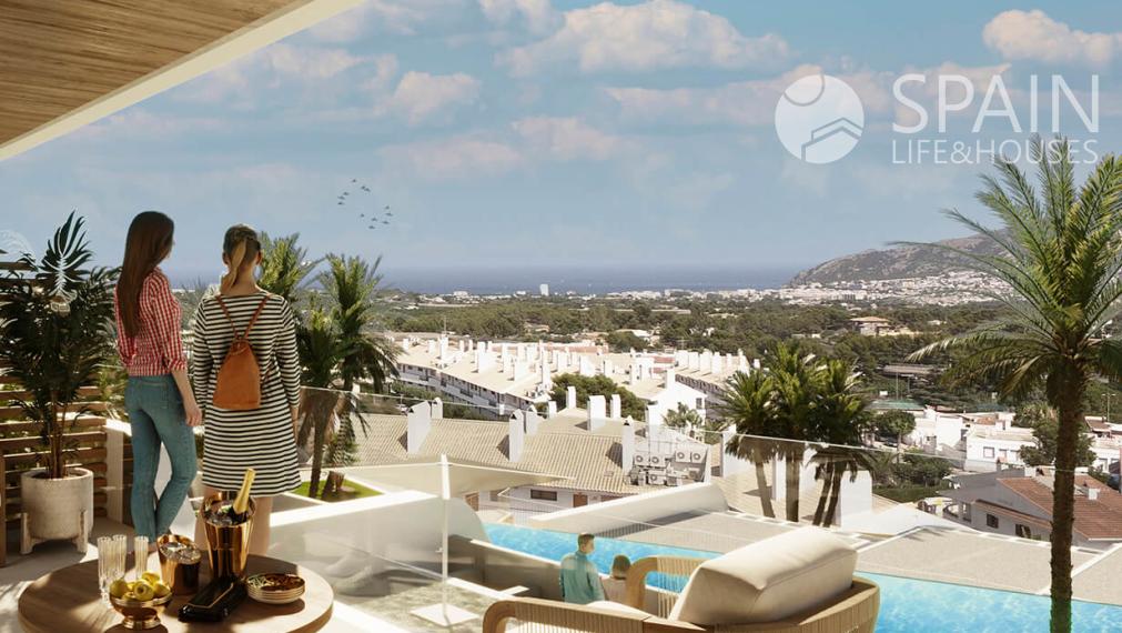 Novostavba v národnom parku s výhľadom na more, Alfaz del Pi, Costa Blanca Sever