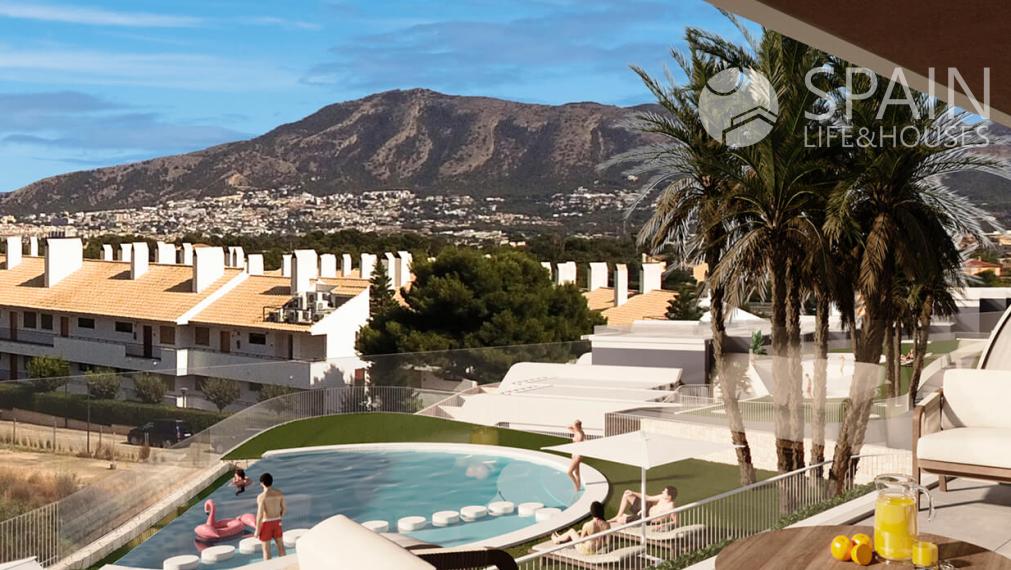 Novostavba v národnom parku s výhľadom na more, Alfaz del Pi, Costa Blanca Sever