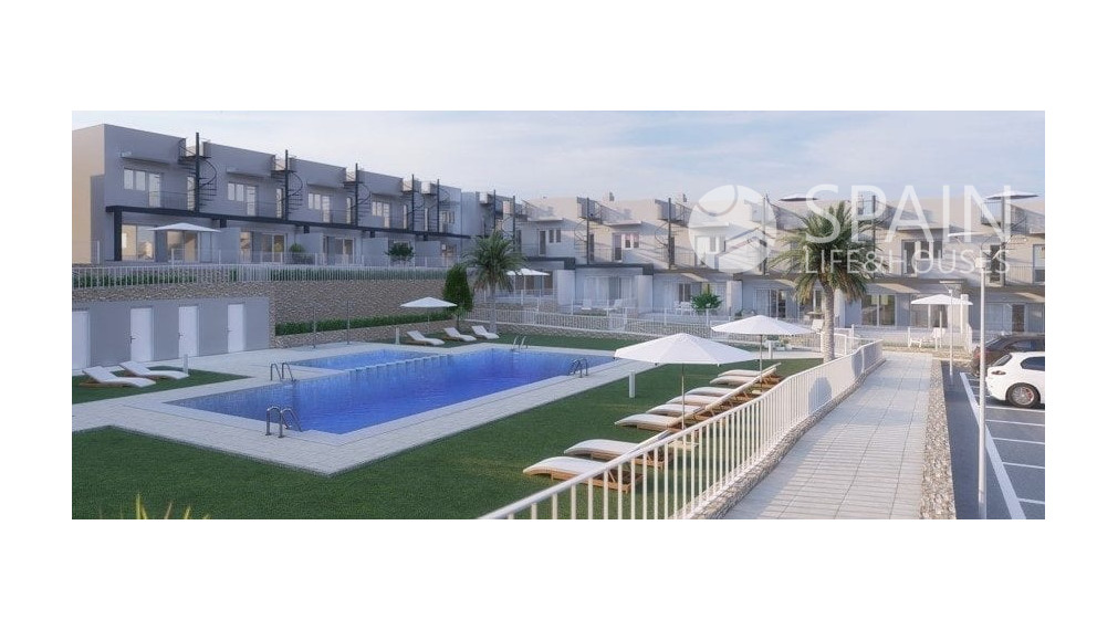 NOVOSTAVBA Radové domy v blízkosti golfu a letiska Alicante