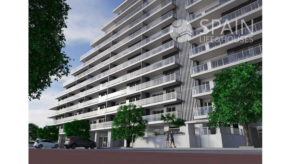 Kompletne zariadený 2- spálňový apartmán ( s názvom "Mestské Záhrady") v prvej línii pri mori so spoločnými bazénmi a vírivkami, Oropesa, Valencia