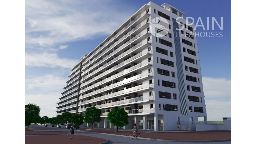 Kompletne zariadený 2- spálňový apartmán ( s názvom "Mestské Záhrady") v prvej línii pri mori so spoločnými bazénmi a vírivkami, Oropesa, Valencia