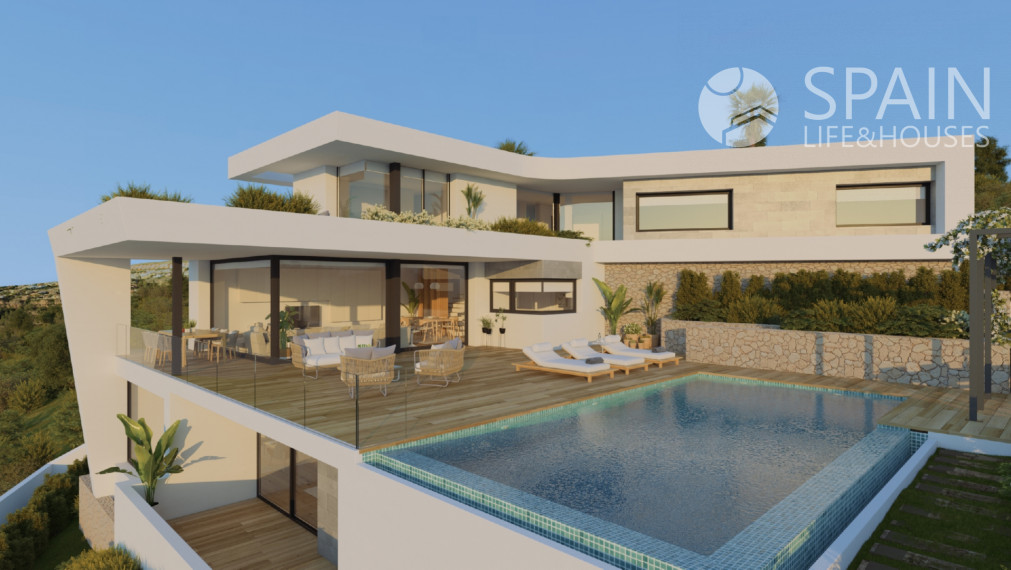 Nápaditá a úžasná nová vila v Benitachell Cumbre del Sol, s výhľadom na more