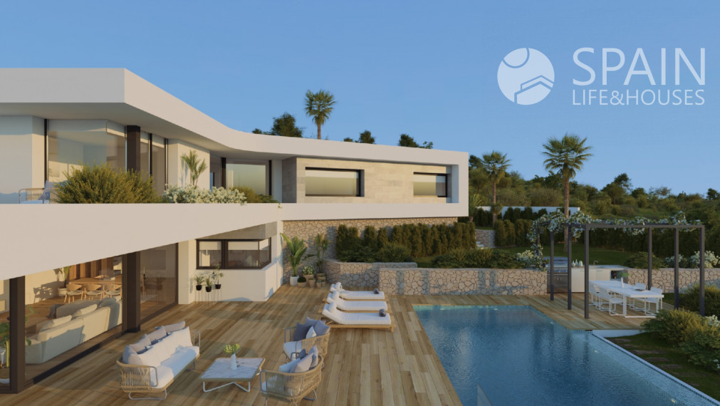 Nápaditá a úžasná nová vila v Benitachell Cumbre del Sol, s výhľadom na more