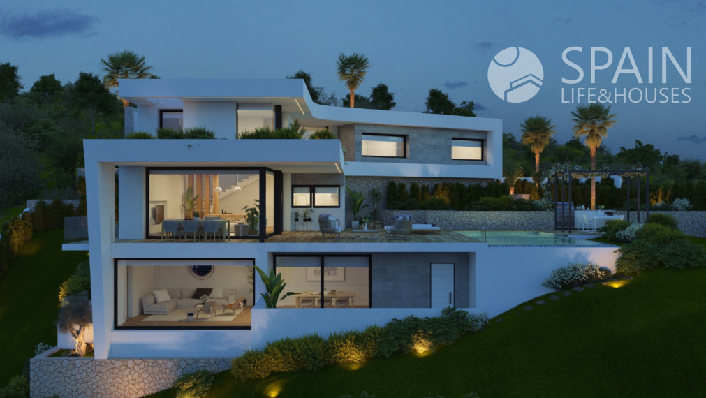 Nápaditá a úžasná nová vila v Benitachell Cumbre del Sol, s výhľadom na more