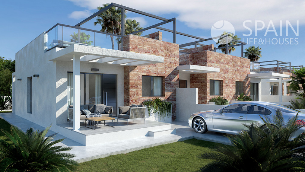 Mestský dom Mervalous s výhľadom na more a spoločným bazénom v Mil Palmeras. 10-15min od pláže