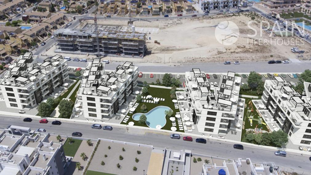Moderné, nové rezidenčné apartmány pri mori v Torrevieja; Costa Blanca
