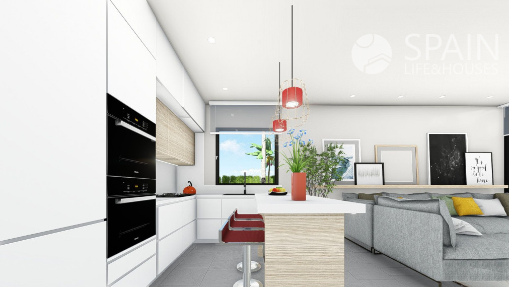 VILLA CELES. Nová samostatne stojaca vila so súkromným bazénom vo vnútrozemí, Calasparra, Murcia