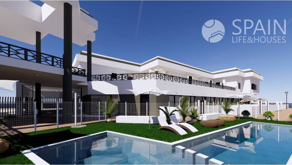 Fantastické nové apartmány s 2 spálňami a bazénom v Benijofare na pobreží Costa Blanca južne 8 km od pláže. Dodanie koniec roka 2022