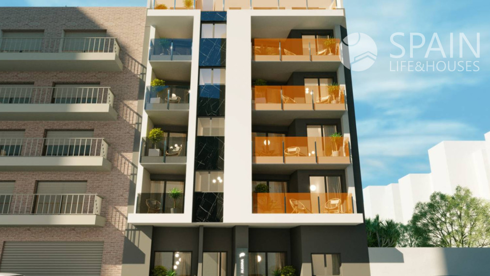 POSLEDNÝ APARTMÁN! Luxusný, zariadený, 1-spálñový apartmán v centre mesta Torrevieja, len 350m od mora