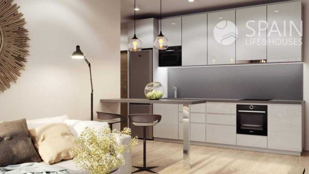 POSLEDNÝ APARTMÁN! Luxusný, zariadený, 1-spálñový apartmán v centre mesta Torrevieja, len 350m od mora