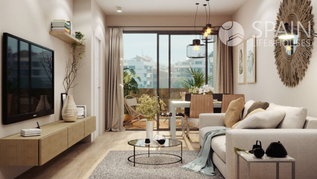 POSLEDNÝ APARTMÁN! Luxusný, zariadený, 1-spálñový apartmán v centre mesta Torrevieja, len 350m od mora