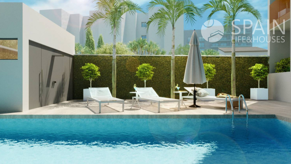 POSLEDNÝ APARTMÁN! Luxusný, zariadený, 1-spálñový apartmán v centre mesta Torrevieja, len 350m od mora