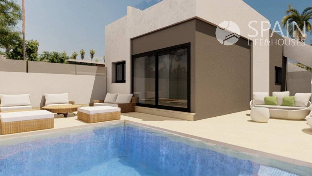 Novostavba - vila v blízkosti mora v Pilar de la Horadada, Alicante, Costa Blanca juh