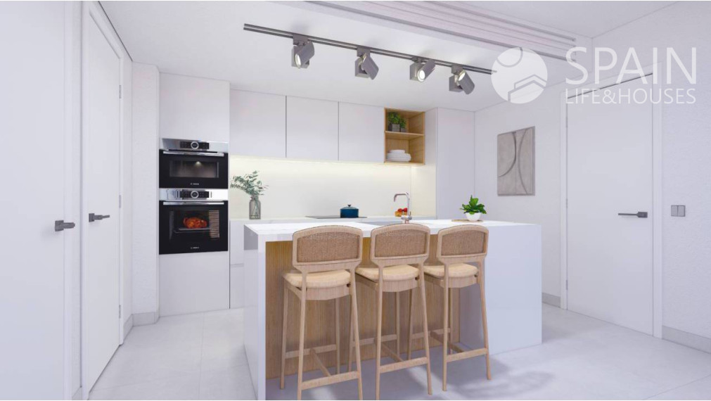 Novostavba dvojdomu v penthouse so soláriom v Pilar de la Horadada-3km od pláže