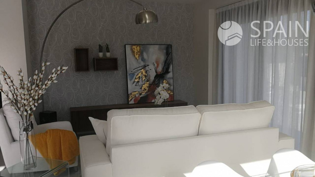 Novopostavená dvojdomá vila so súkromným bazénom a 6 km od pláže v San Fulgencio, Alicante. Dodanie november 2023