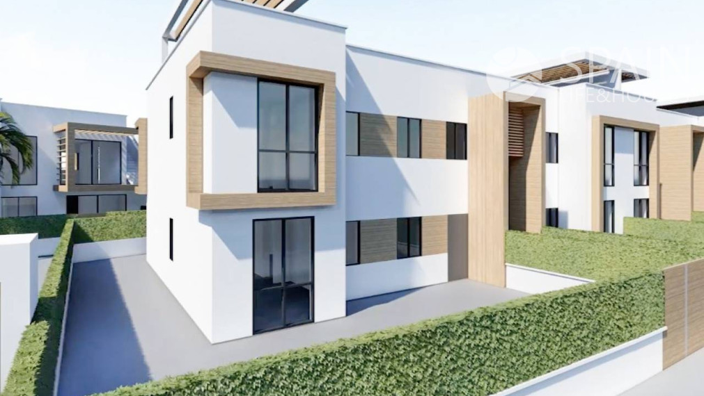 Novopostavený 2 izbový prízemný dom s terasou a spoločným bazénom vo Villamartine, Orihuela Costa, 5 km od pláže. Dokončenie v marci 2023