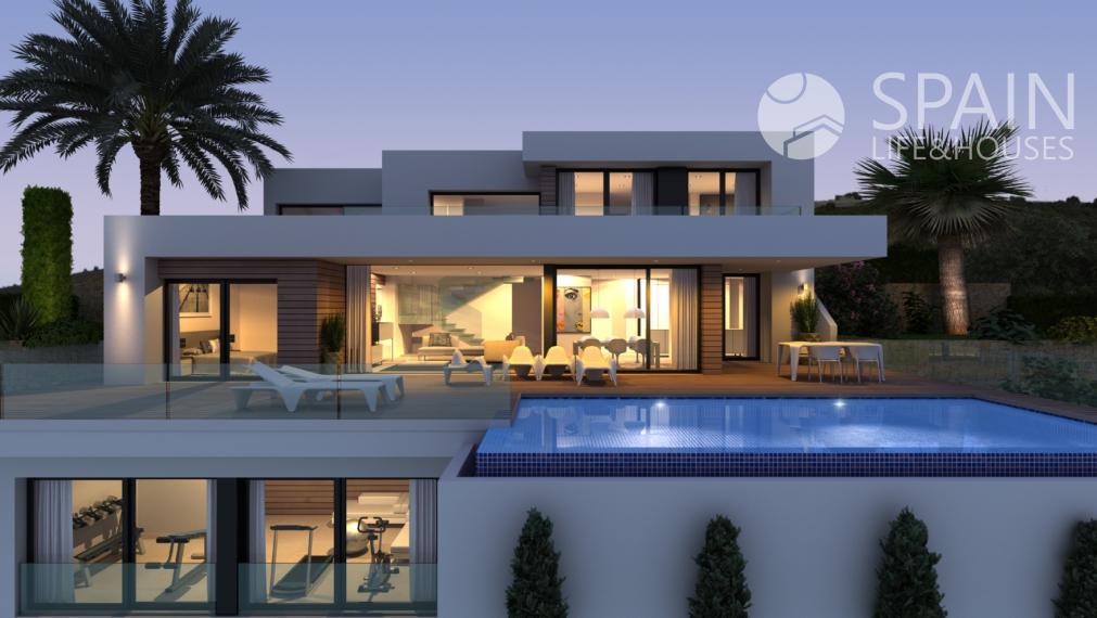 Veľkolepá luxusná nová vila v Cumbre del Sol, Costa Blanca s výhľadom na more