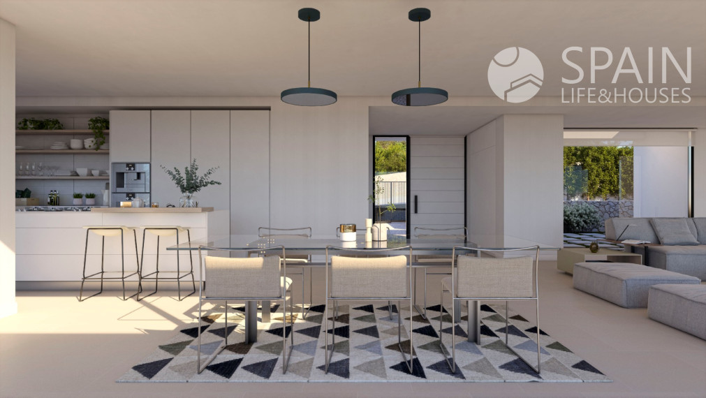 Moderná luxusná vila na predaj v Cumbre del Sol s nádherným výhľadom na more