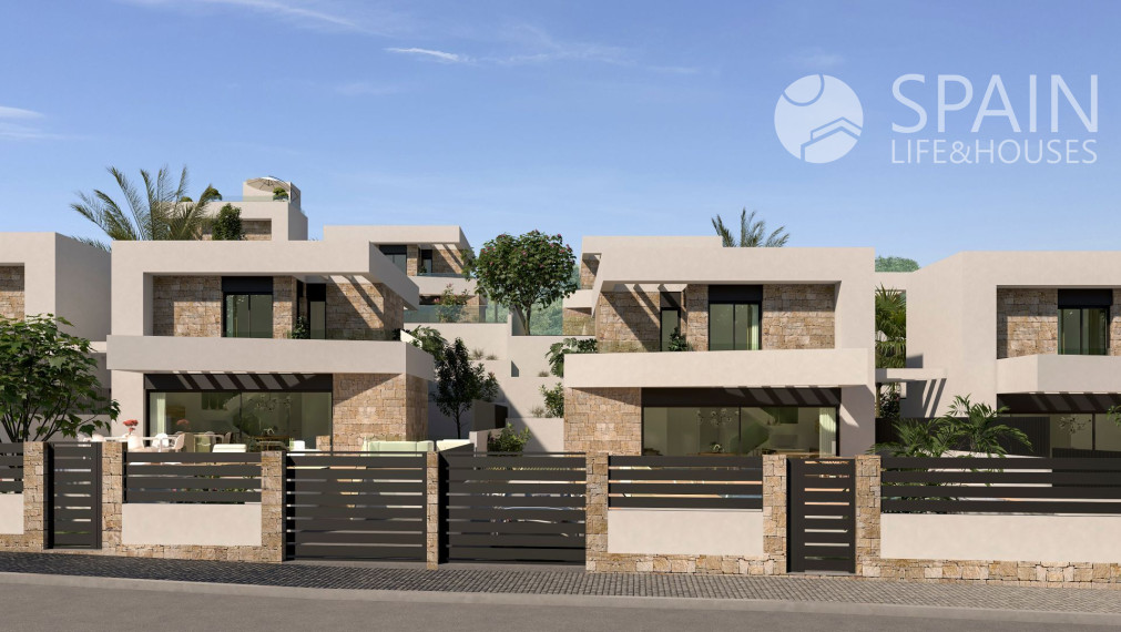 Luxusná vila v letovisku Finestrat-Benidorm, 2,5 km od pláže a 54 km od letiska. Dodávka 14 mesiacov od zmluvy