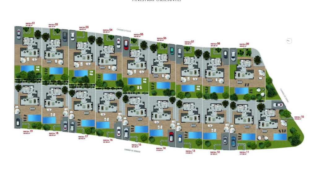 Luxusná vila v letovisku Finestrat-Benidorm, 2,5 km od pláže a 54 km od letiska. Dodávka 14 mesiacov od zmluvy