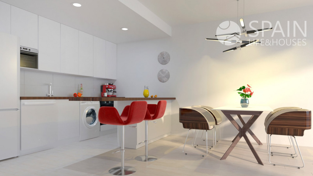 Posledné voľné apartmány s obrovskými terasami o rozlohe 40 m2 s krásnym výhľadom na more a panorámu Benidorm, Finestrat, Costa Blanca sever