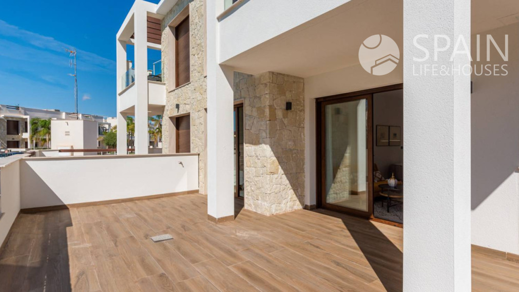 Bungalov v Los Balcones, Torrevieja, 3 km od pláže, Costa Blanca juh