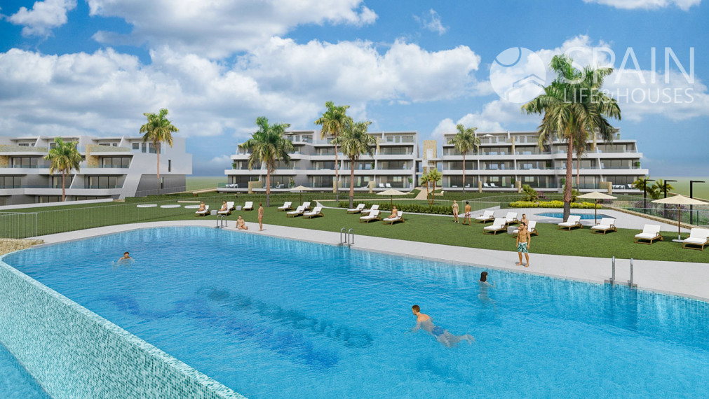 Posledné voľné apartmány s obrovskými terasami o rozlohe 40 m2 s krásnym výhľadom na more a panorámu Benidorm, Finestrat, Costa Blanca sever