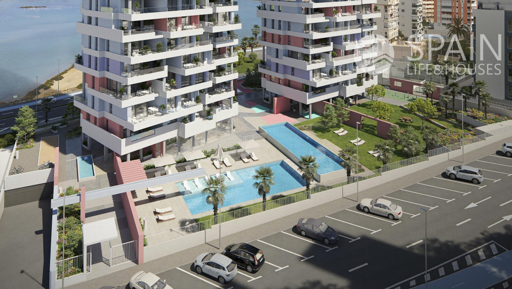 Nová výstavba bytov s majestátnym výhľadom a všetkým vybavením v Calpe.