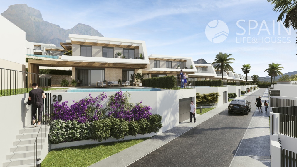 Residencial Maravilla: exkluzívne domy so súkromnou záhradou a výhľadom na more v Polope