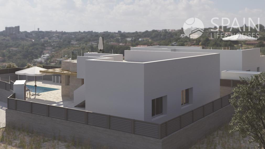 Novopostavená vila s bazénom v Polop de la Marina