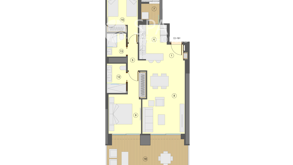 Panoramatická veža – moderné bývanie pri Playa de Poniente