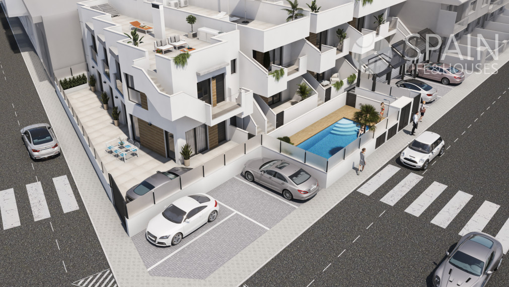 Moderné bungalovy v San Pedro del Pinatar, Murcia