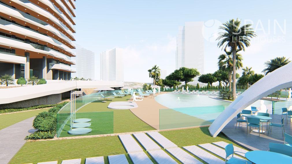 Stunning sea views apartments only a few meters from the beach at Benidorm, Costa Blanca