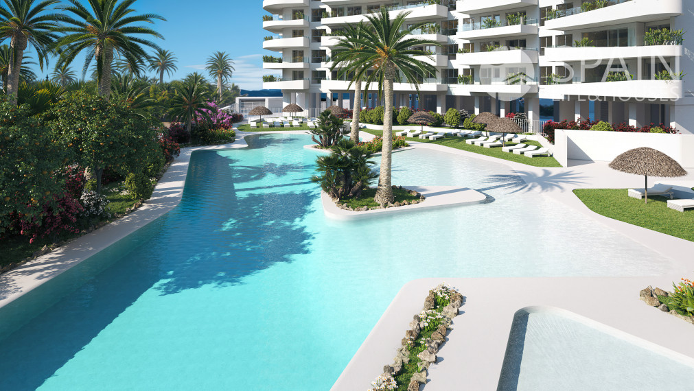 !!lLAST APARTMENT!! 2 bedroom apartment in residential complex with swimming pools and wellness, 800 m from the sea, Valencia