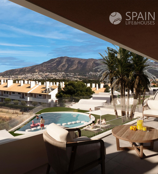 NEW BUILDING IN A NATIONAL PARK WITH SEA VIEW, Alfaz del Pi, Costa Blanca North