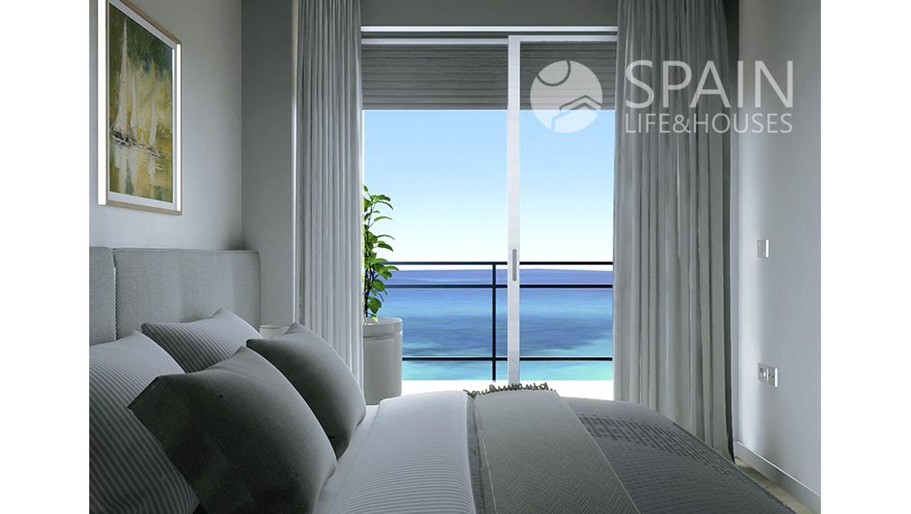 2-bedrom completly furnished apartament with name "City Gardens", in first sea line  with comunal pools and jacuzi, Oropesa, Valencia