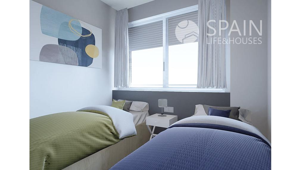 2-bedrom completly furnished apartament with name "City Gardens", in first sea line  with comunal pools and jacuzi, Oropesa, Valencia