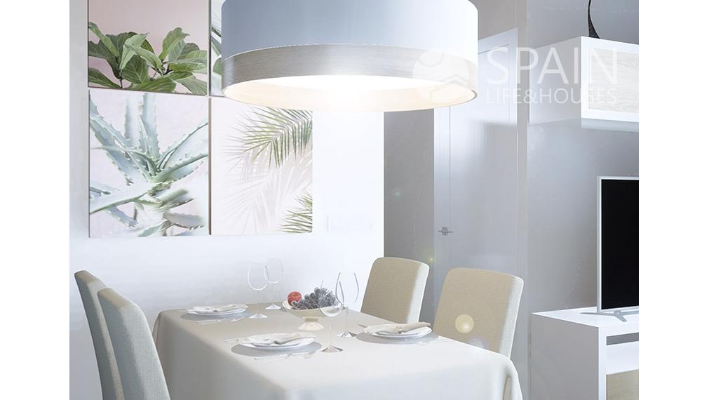 2-bedrom completly furnished apartament with name "City Gardens", in first sea line  with comunal pools and jacuzi, Oropesa, Valencia