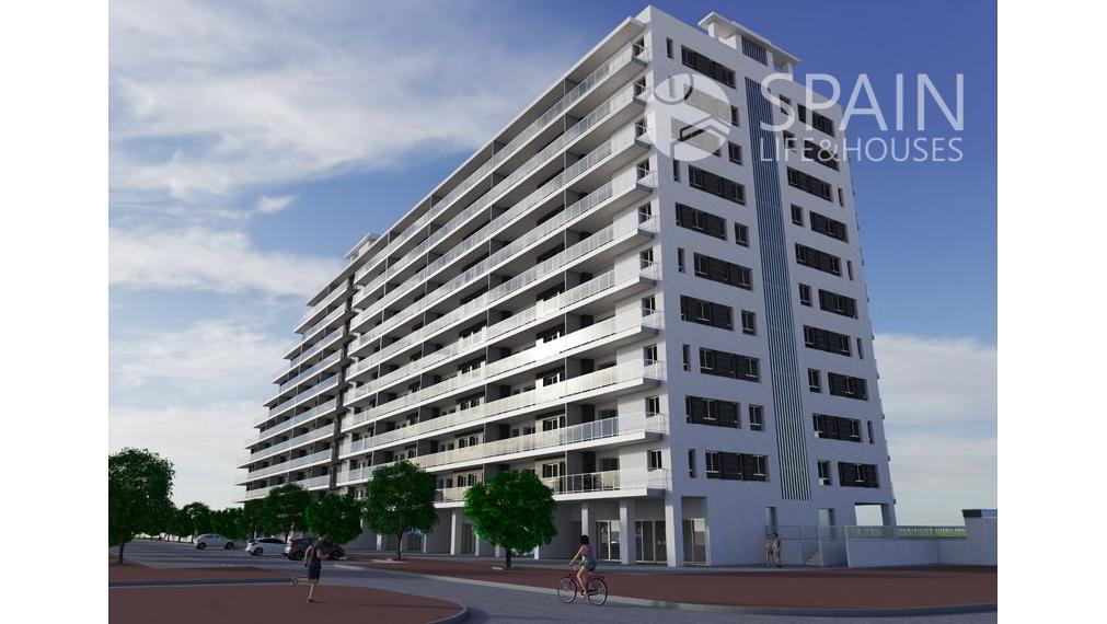 2-bedrom completly furnished apartament with name "City Gardens", in first sea line  with comunal pools and jacuzi, Oropesa, Valencia