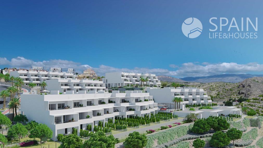 Newly built 2-bedrooms houses with spectacular sea views in Villajoyosa