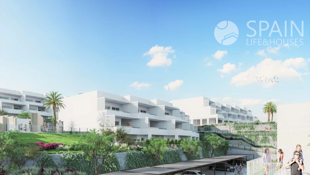 Newly built 2-bedrooms houses with spectacular sea views in Villajoyosa