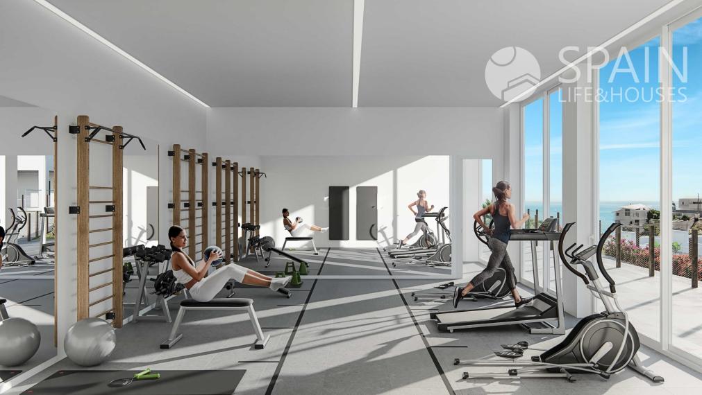 Newly built 2-bedrooms houses with spectacular sea views in Villajoyosa