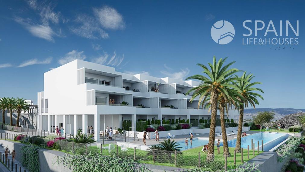 Newly built 2-bedrooms houses with spectacular sea views in Villajoyosa