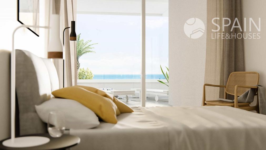 Newly built 2-bedrooms houses with spectacular sea views in Villajoyosa